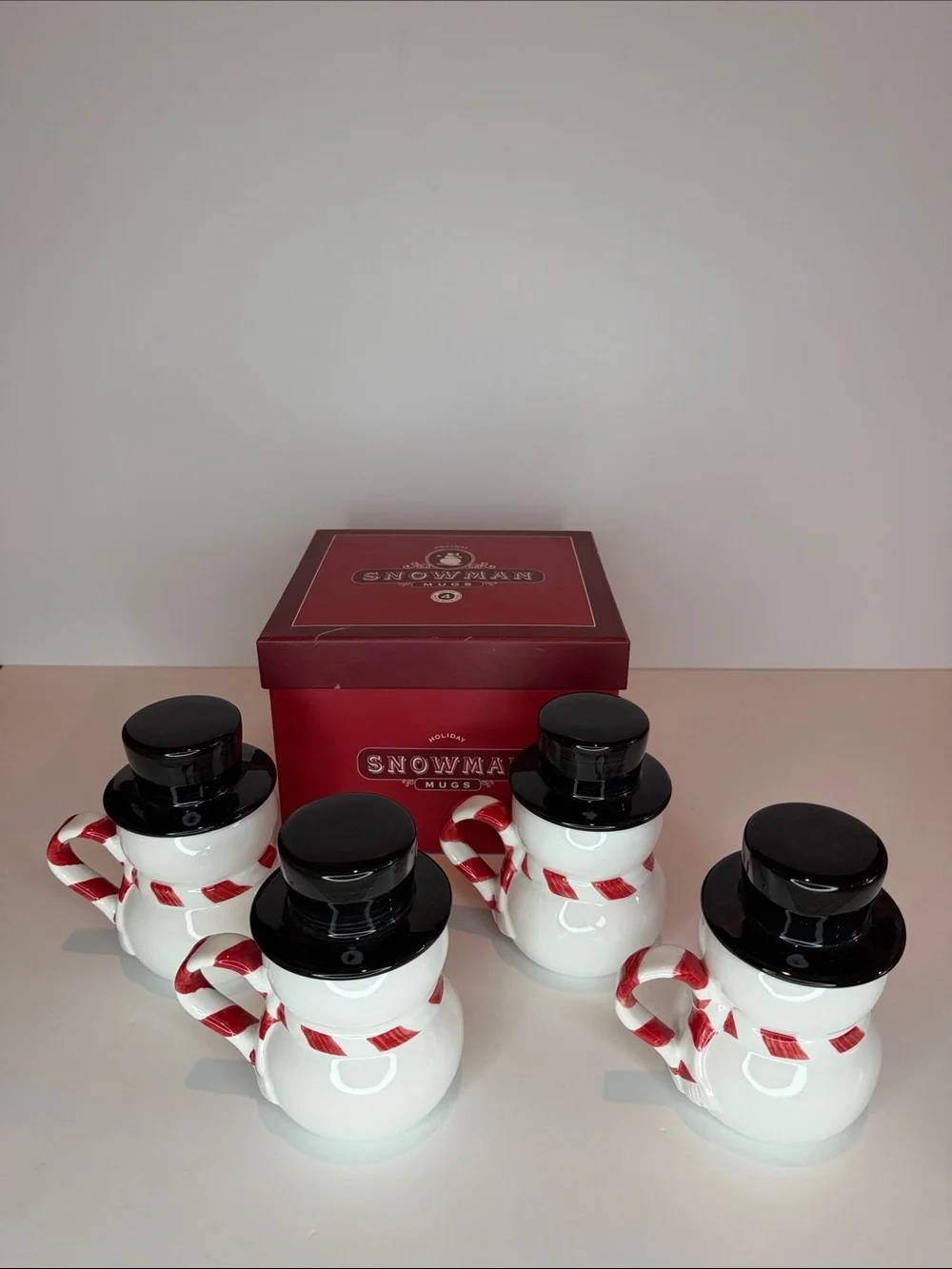 Williams Sonoma Snowman mugs